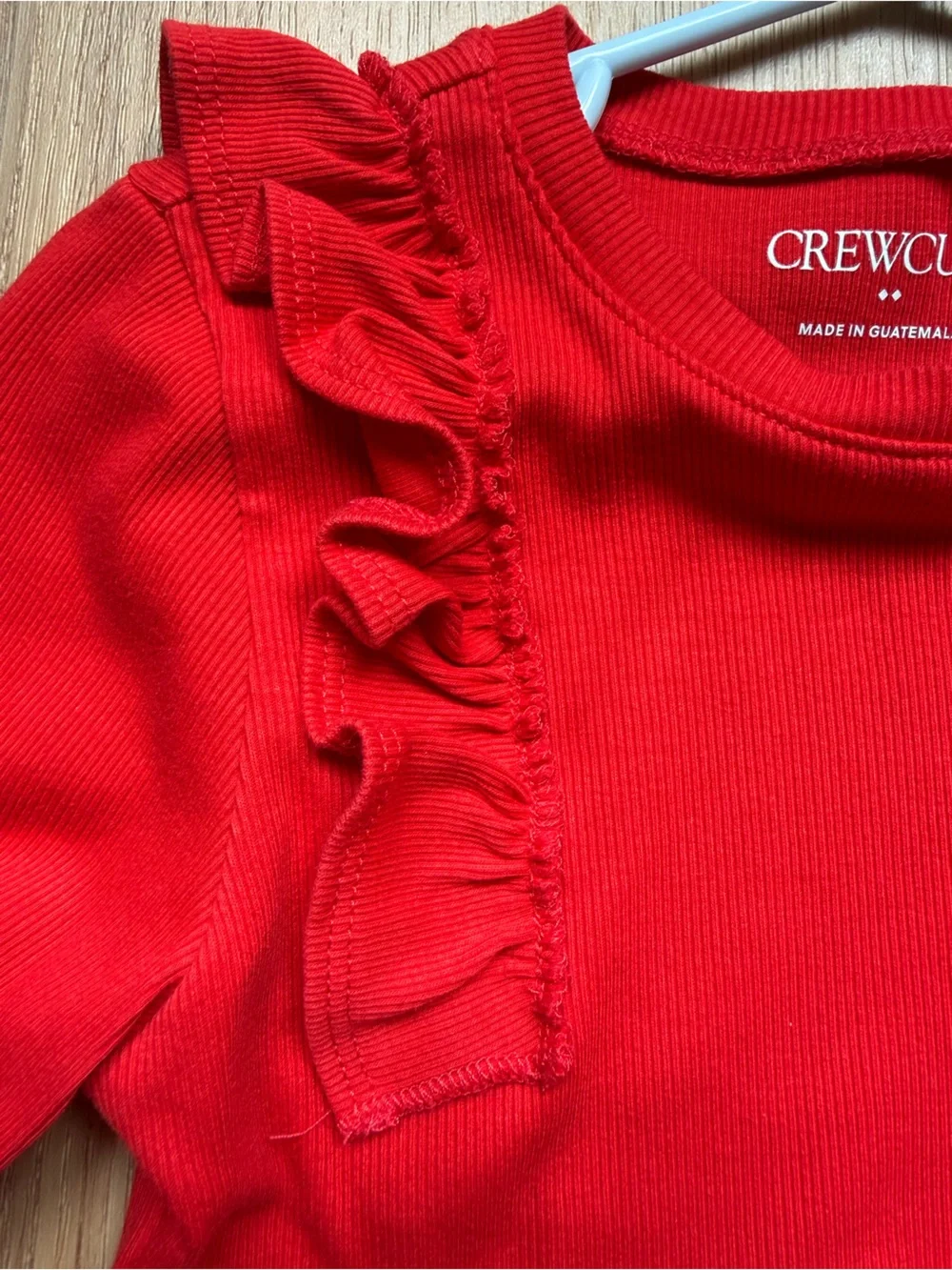Crewcuts Bright Red long sleeve top